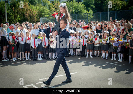 Tambov, Russia. Il 30 luglio, 2019. La prima chiamata sulla linea della scuola il 1 settembre 2018 Credit: Demian Stringer/ZUMA filo/Alamy Live News Foto Stock