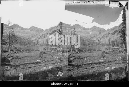 Lago alpino nel CERRO BLANCO MONTAGNE, COLORADO, 11.000 piedi sopra il livello del mare Foto Stock