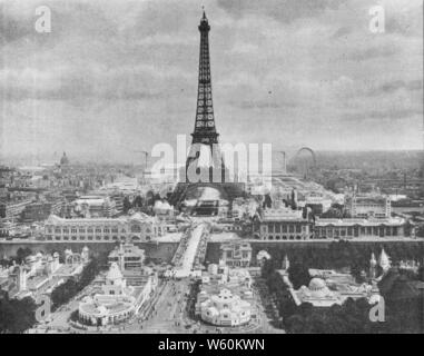 Das Kürschner-Handwerk, 1. Jg. No. 1, S. 02, Eiffelturm Paris 1900. Foto Stock