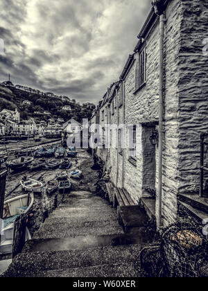 Porto ISAACS E POLPERRO CORNWALL Foto Stock