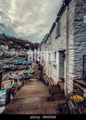 Porto ISAACS E POLPERRO CORNWALL Foto Stock