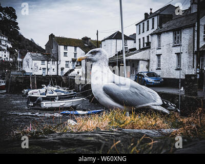 Porto ISAACS E POLPERRO CORNWALL Foto Stock