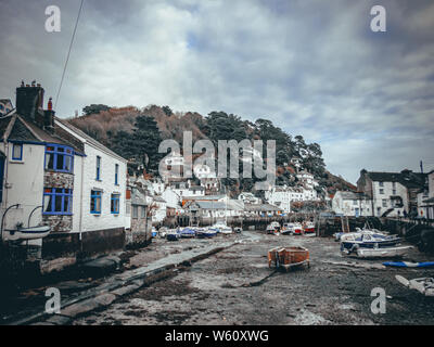 Porto ISAACS E POLPERRO CORNWALL Foto Stock