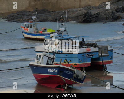 Porto ISAACS E POLPERRO CORNWALL Foto Stock