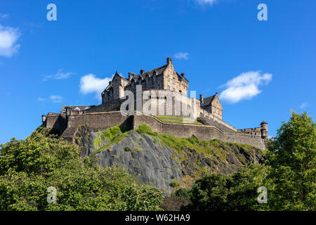 Il Castello di Edimburgo, Edimburgo, Scozia, Regno Unito Foto Stock