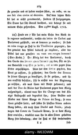 De Anekdoten vom Französischen Hofe (Liselotte von der Pfalz) 167. Foto Stock