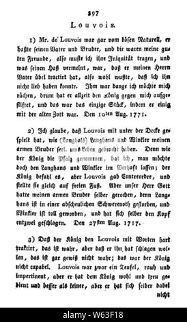 De Anekdoten vom Französischen Hofe (Liselotte von der Pfalz) 401. Foto Stock