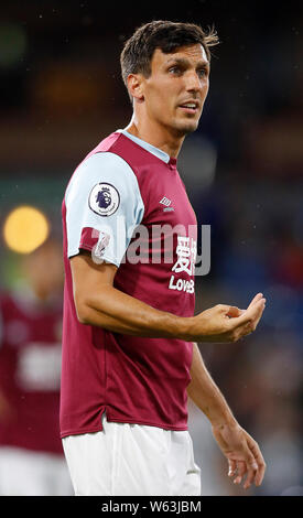 Burnley Jack del sughero in azione contro di Nizza, durante la pre-stagione amichevole a Turf Moor, Burnley. Foto Stock