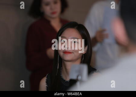 Corea del Sud attrice e modello Esom partecipa a una conferenza stampa per la nuova serie TV "La terza fascino' a Seul, Corea del Sud, 27 settembre 2018. Foto Stock