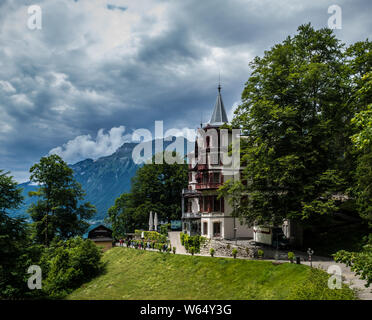 Grand Hotel Giessbach sul Lago di Brienz in Svizzera Foto Stock