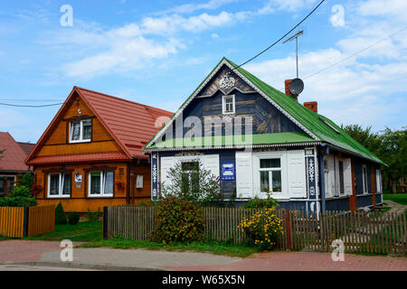 Casa, Bialowieza, Podlasie, Polonia Foto Stock