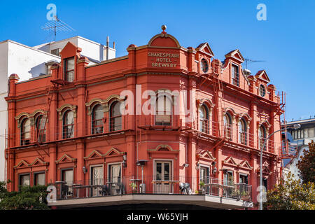 Il Shakespeare Hotel e birreria, Auckland Foto Stock