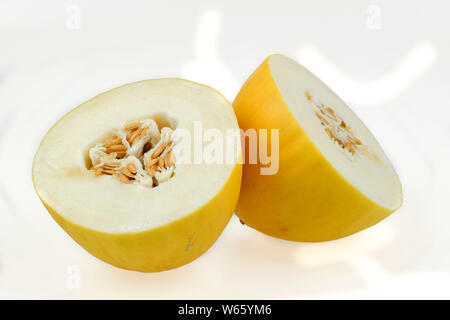 Il melone di zucchero, Cucumis melo Foto Stock