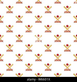 Alla moda di cricket modello vettore senza giunture ripetere per ogni web design Illustrazione Vettoriale