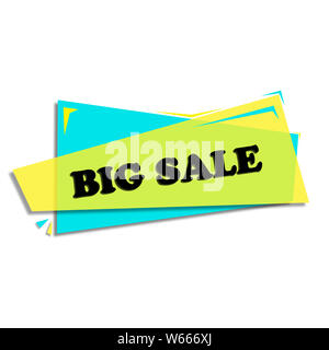 Grande vendita - ETICHETTA DI PROMOZIONE Foto Stock