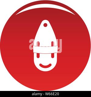 Plastica bobber icona. Semplice illustrazione della plastica bobber icona vettore per qualsiasi disegno rosso Illustrazione Vettoriale