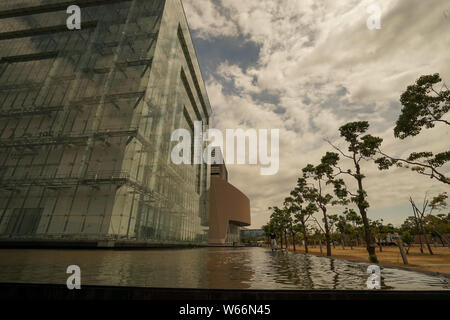 Hyogo Prefectural University Disaster Prevention Education Center, Kobe, Giappone Foto Stock