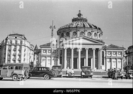 City scape di Bukarest, Romania nel 1942 durante la seconda guerra mondiale 2 Foto Stock
