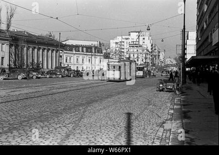 City scape di Bukarest, Romania nel 1942 durante la seconda guerra mondiale 2 Foto Stock