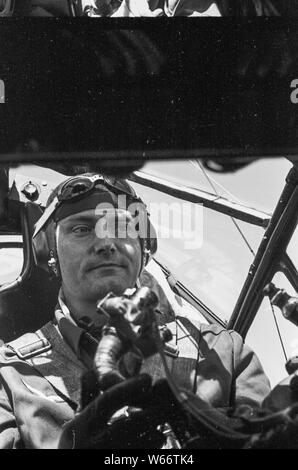 German Airforce Crew in un JU 88 Bomber 1942 durante Worldwar 2 nel 1942 in Russia Foto Stock