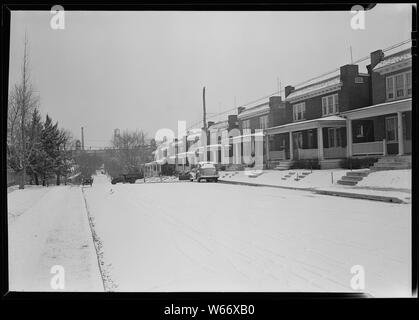 Lancaster, Pennsylvania - alloggiamento. Case eretto da Hamilton Development Company per essere venduti ai loro lavoratori Foto Stock