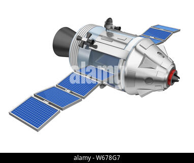 Comando di Apollo e il modulo di servizio isolato Foto Stock