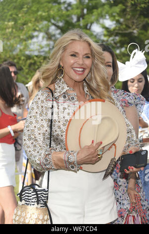 Christie Brinkley Polo host negli Hamptons con: Christie Brinkley dove: Bridgehampton, New York, Stati Uniti quando: 29 giu 2019 Credit: Rob ricco/WENN.com Foto Stock