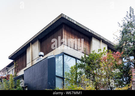Sky House progettata da Kiyonori Kikutake, 1958; Tokyo, Giappone Foto Stock