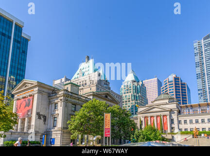 Il centro di UBC Robson Square - Galleria d'Arte di Vancouver, Vancouver, British Columbia, Canada Foto Stock