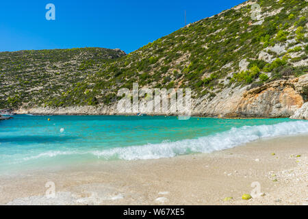 Grecia ZANTE, perfetto paradiso tropicale come la spiaggia di sabbia bianca Foto Stock
