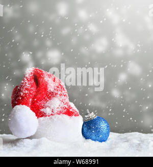 Santa hat. Natale o Capodanno decorazione. Foto Stock