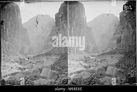 La bocca di KANAB CREEK o lavaggio, giunzione con il fiume Colorado Foto Stock