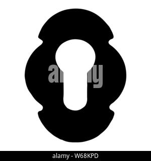 Icona Keyhole vettore. Foro per chiave symbol, logo illustrazione.illustrazione vettoriale EPS10 Illustrazione Vettoriale