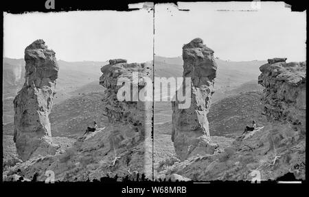 Torre sul castello di roccia. Summit County, Utah Foto Stock
