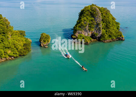 Bella remote isole tropicali nel Golfo di Thailandia Koh (NOK) Foto Stock