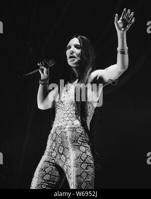 Jess Glynne a Camp Bestival 2019, Lulworth Castle Foto Stock