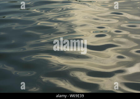 Acqua texture riflessioni Foto Stock