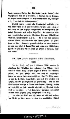 De Beneke Hamburgische Geschichten und Sagen 203. Foto Stock