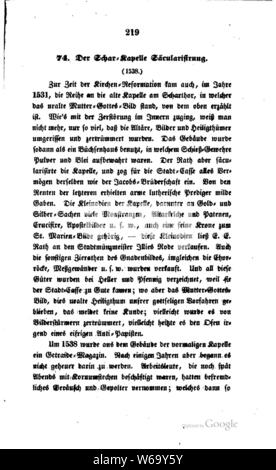 De Beneke Hamburgische Geschichten und Sagen 219. Foto Stock