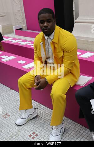 Darold D. Brown Ferguson, Jr., meglio noto con il suo nome di fase di ASAP Ferg, assiste il fashion show di Valentino durante il Paris la moda maschile settimana SPR Foto Stock