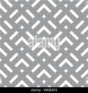 Vector seamless pattern. Infinitamente ripetendo semplice ed elegante texture consiste di piccoli rombi che formano forme geometriche: angoli, strisce. Mod Illustrazione Vettoriale