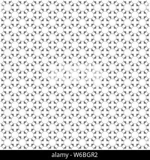 Vector seamless pattern. Infinitamente ripetendo semplice ed elegante texture costituito da delineare gli esagoni, croci, triangoli. Geometrica della superficie del coperchio. Illustrazione Vettoriale
