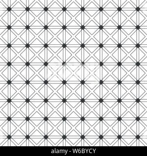 Vector seamless pattern. Infinitamente ripetendo moderna tessitura geometrica costituita da linee sottili che formano piastrellato griglia lineare con losanghe, quadrati Illustrazione Vettoriale