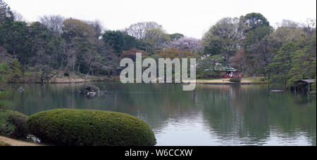 Rikugi-en tradizionale giardino Giapponese di Tokyo Foto Stock