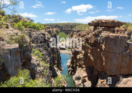 Sud Africa: il Fiume Blyde Canyon nella Riserva Naturale del Mpumalanga Foto Stock