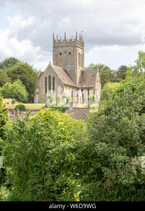 Chiesa di Santa Maria, Potterne, Wiltshire, Inghilterra, Regno Unito un edificio completamente in inglese precoce stile architettonico Foto Stock