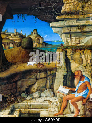 Giovanni Bellini, pittura, san Girolamo Lettura, 1505 Foto Stock