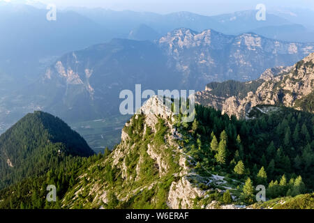 Il campo di battaglia del monte Ortigara: l'impero austro-ungarico 'Peak 2003". Altopiano di Asiago, Veneto, Italia. Foto Stock