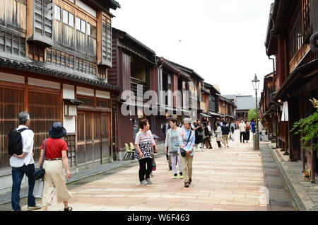 Higashi Chaya distretto. Kanazawa. Giappone Foto Stock