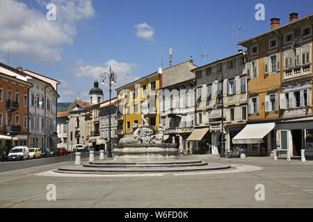 La piazza della Vittoria a Gorizia. Italia Foto Stock